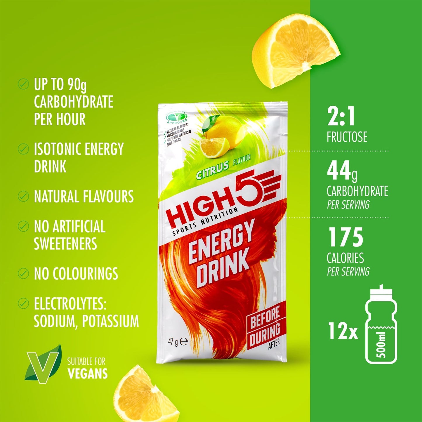 Energy Drink HIGH5 ENERGY DRINK (47g) Zitrone