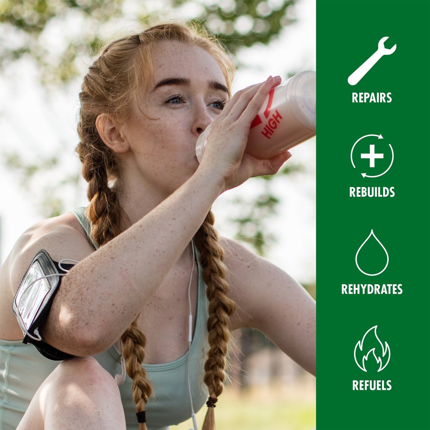 Erholungsgetränk HIGH5 PLANT-BASED RECOVERY DRINK (450g) Schokolade