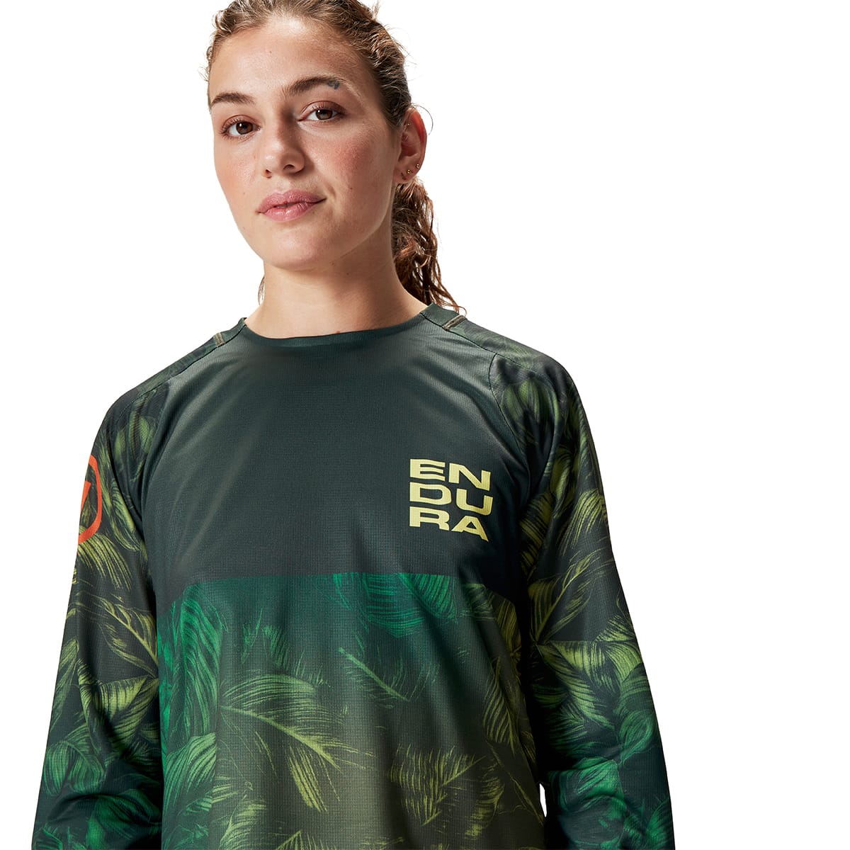 Maillot ENDURA TROPICAL LTD Manches longues Femme Kaki