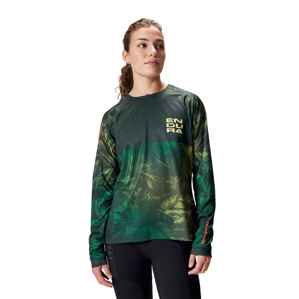 Maillot ENDURA TROPICAL LTD Manches longues Femme Kaki