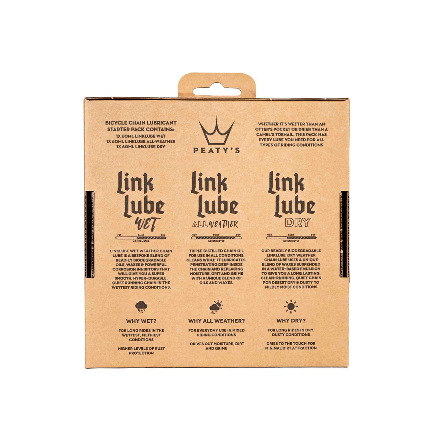 Pack Lubrifiants Toutes Conditions PEATY'S LINKLUBE ALL SEASONS ( 3 x 60 ml)