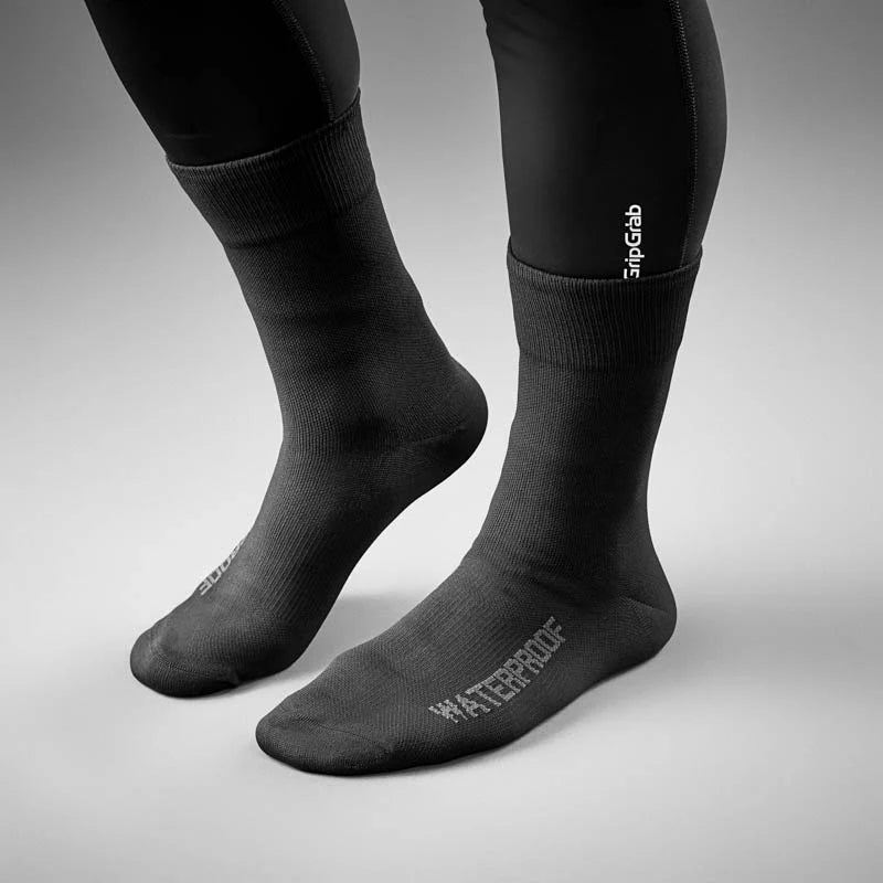 GRIPGRAB Wasserdichte Socken Schwarz