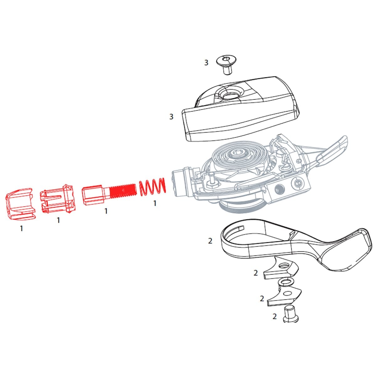 Barillet de Réglage de Tension pour Commandes de Vitesse SRAM EAGLE XX1 / X01 Or #11.7018.055.000