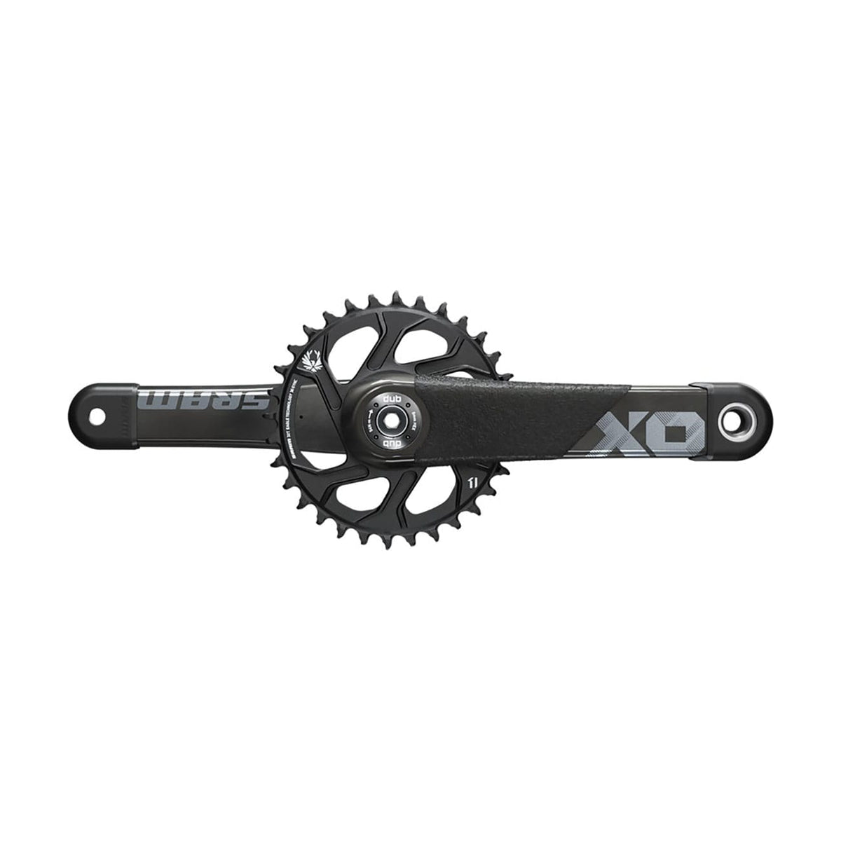 Kurbel 10/11V SRAM X01 ALL DH X-SYNC 2 DUB83 Carbon Schwarz