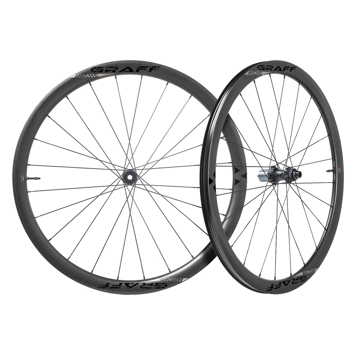 Paar MICHE CARBO GRAFF EVO DISC Tubeless Ready (Center Lock) Laufräder