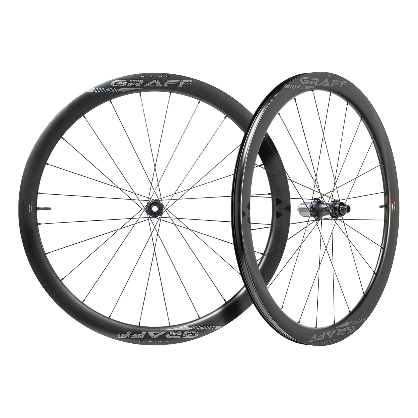 Paire de Roues MICHE GRAFF AERO DISC Tubeless Ready (Center Lock)