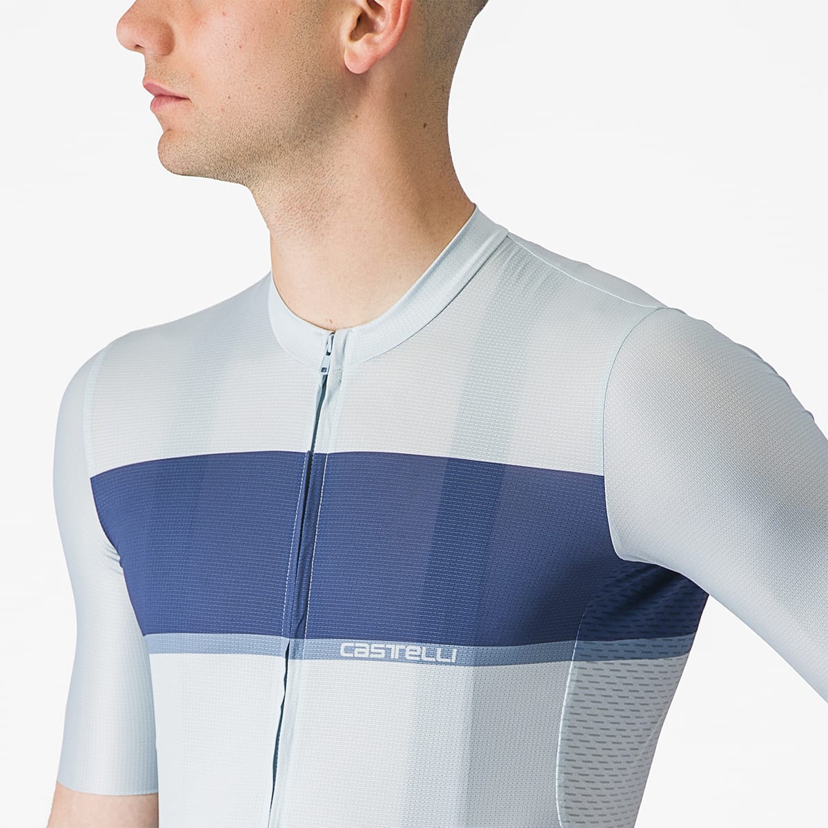 Trikot CASTELLI TRADIZIONE Kurzarm Blau