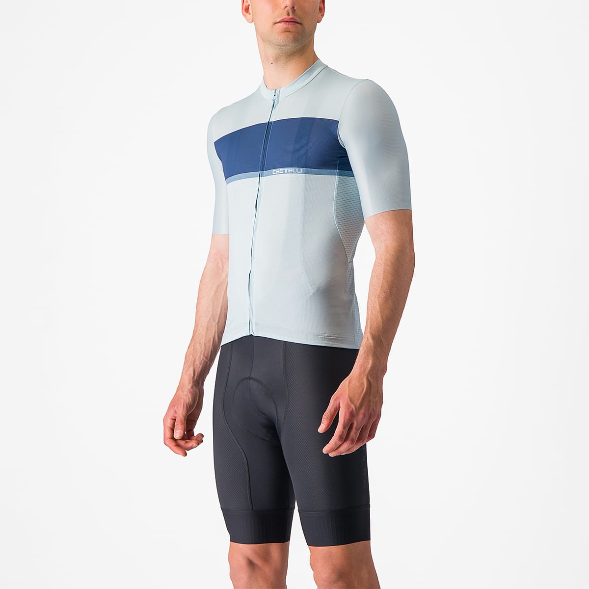 Trikot CASTELLI TRADIZIONE Kurzarm Blau