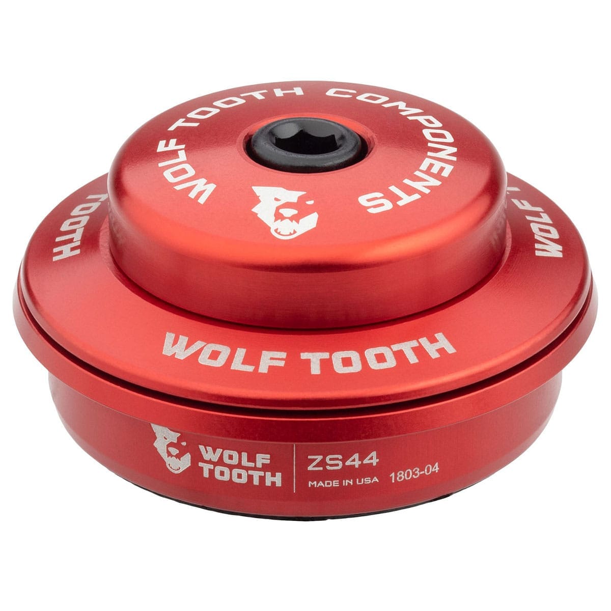 Cuvette Haute pour Jeu de Direction Semi-Intégré WOLF TOOTH 1"1/8 ZS44 Stack 6 mm Rouge