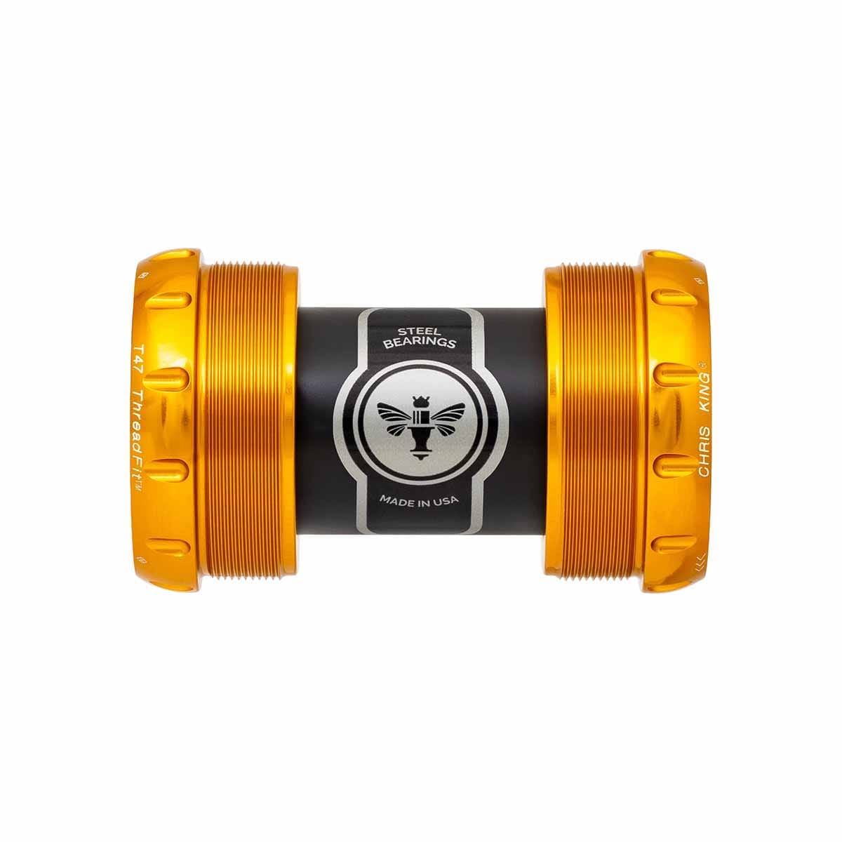 Boîtier de Pédalier CHRIS KING ThreadFit T47 30x 68/73mm Or