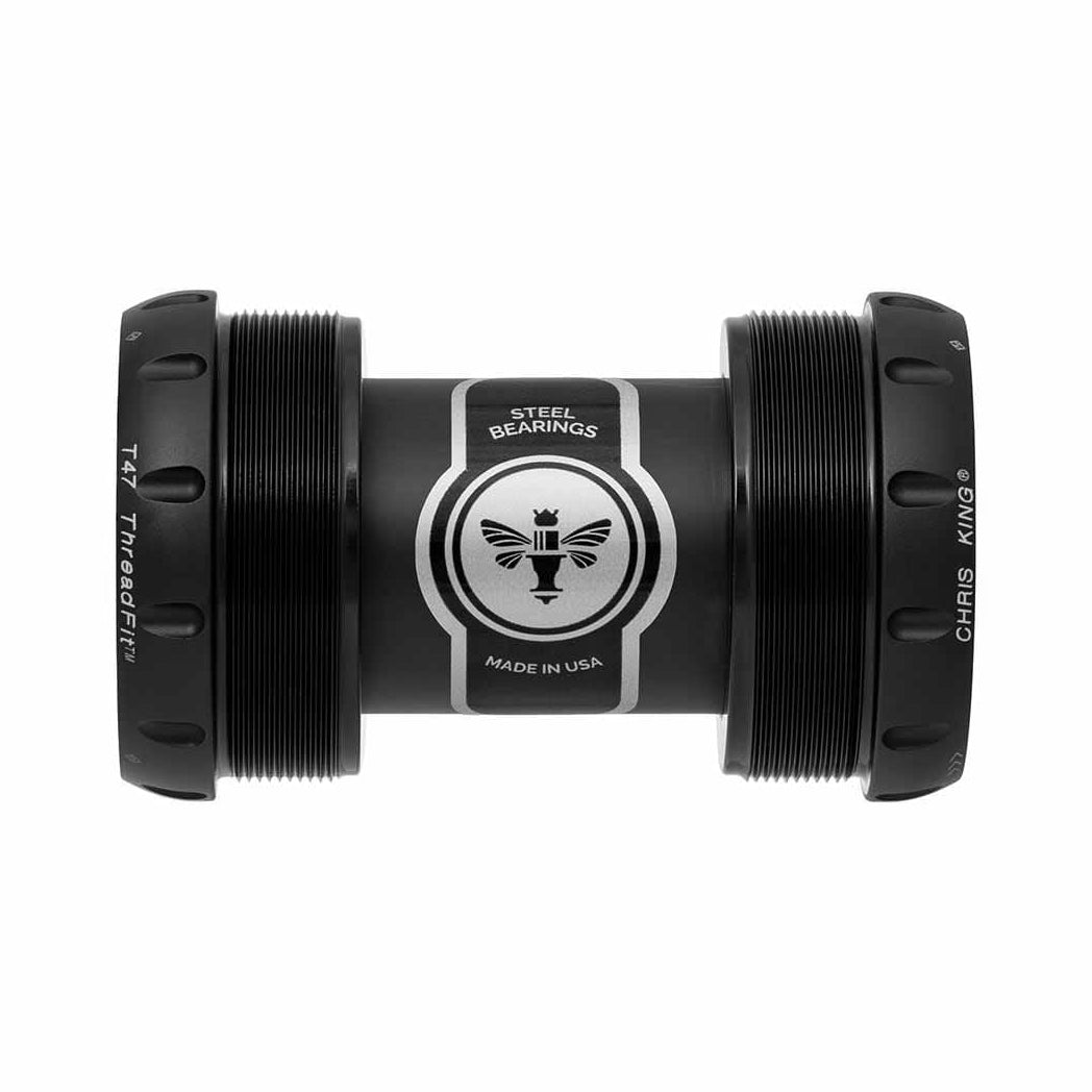 Tretlager CHRIS KING ThreadFit T47 30x 68/73mm Schwarz / Gold