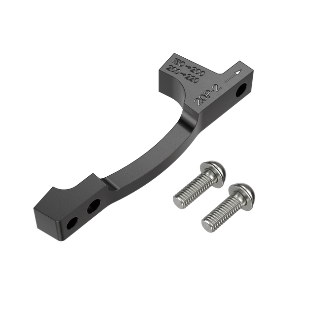 Adapter Vorderer / Hinterer Bremssattel PM / PM SRAM P2 Scheiben 200/220mm (+20mm) + Edelstahl-Schrauben