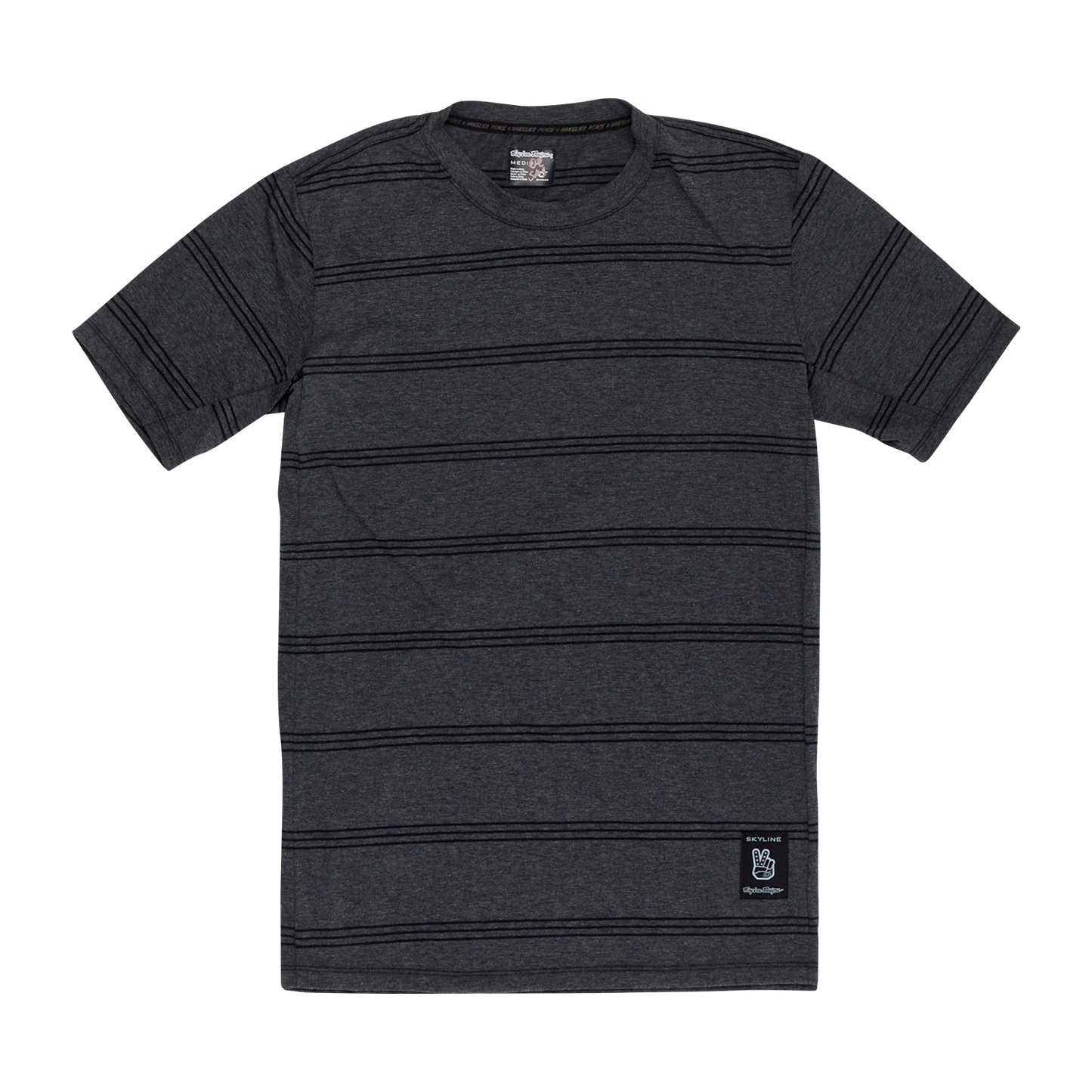 Maillot TROY LEE DESIGNS SKYLINE RIDE TEE WASH OUT Manches Courtes Gris 2025