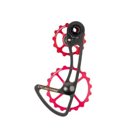 CYCLING CERAMIC Oversize-Schaltauge für Sram Apex Rot