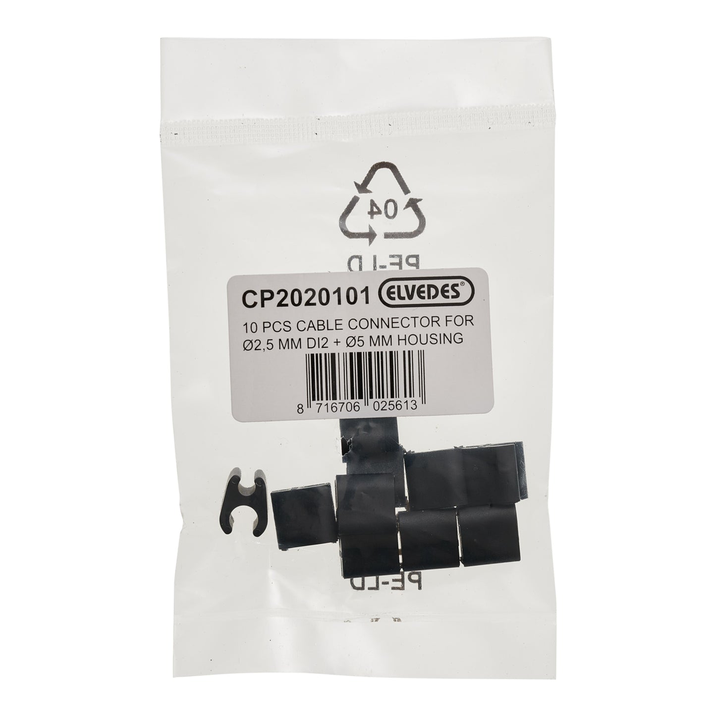 Kit de 10 Guides Clips Duo ELVEDES Diam 5mm/2.5mm DI2 Plastique