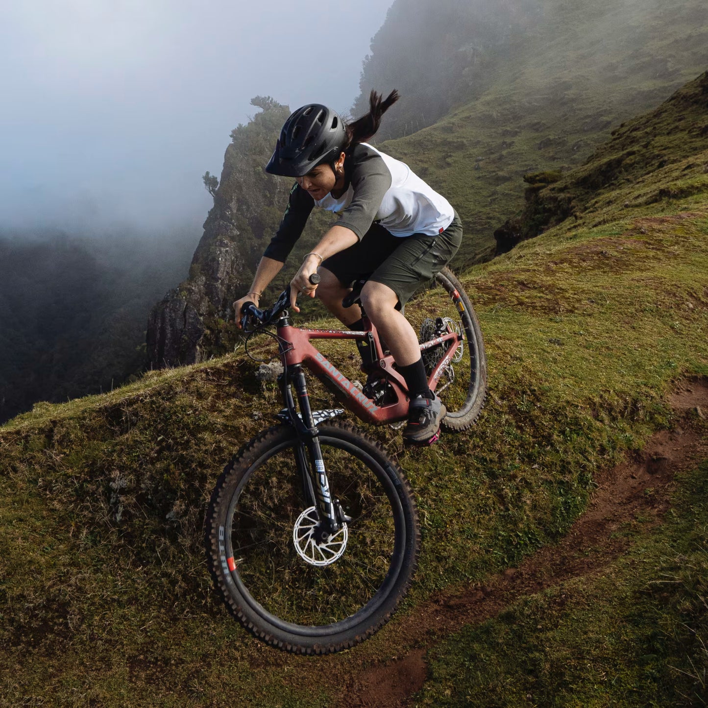 FIVE TEN TRAILCROSS CLIP-IN MTB-Schuhe Women Schwarz/Rot