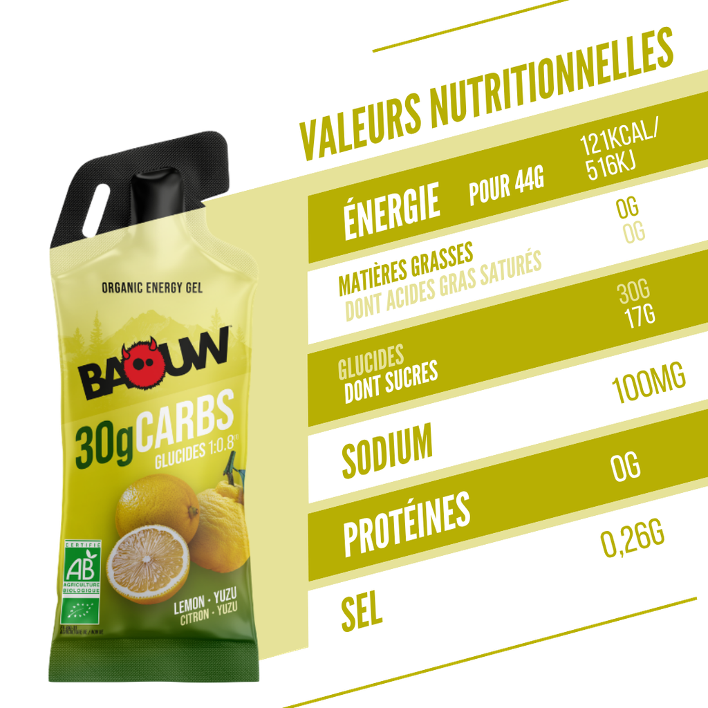 Gel Énergétique BAOUW Citron/Yuzu (44g)