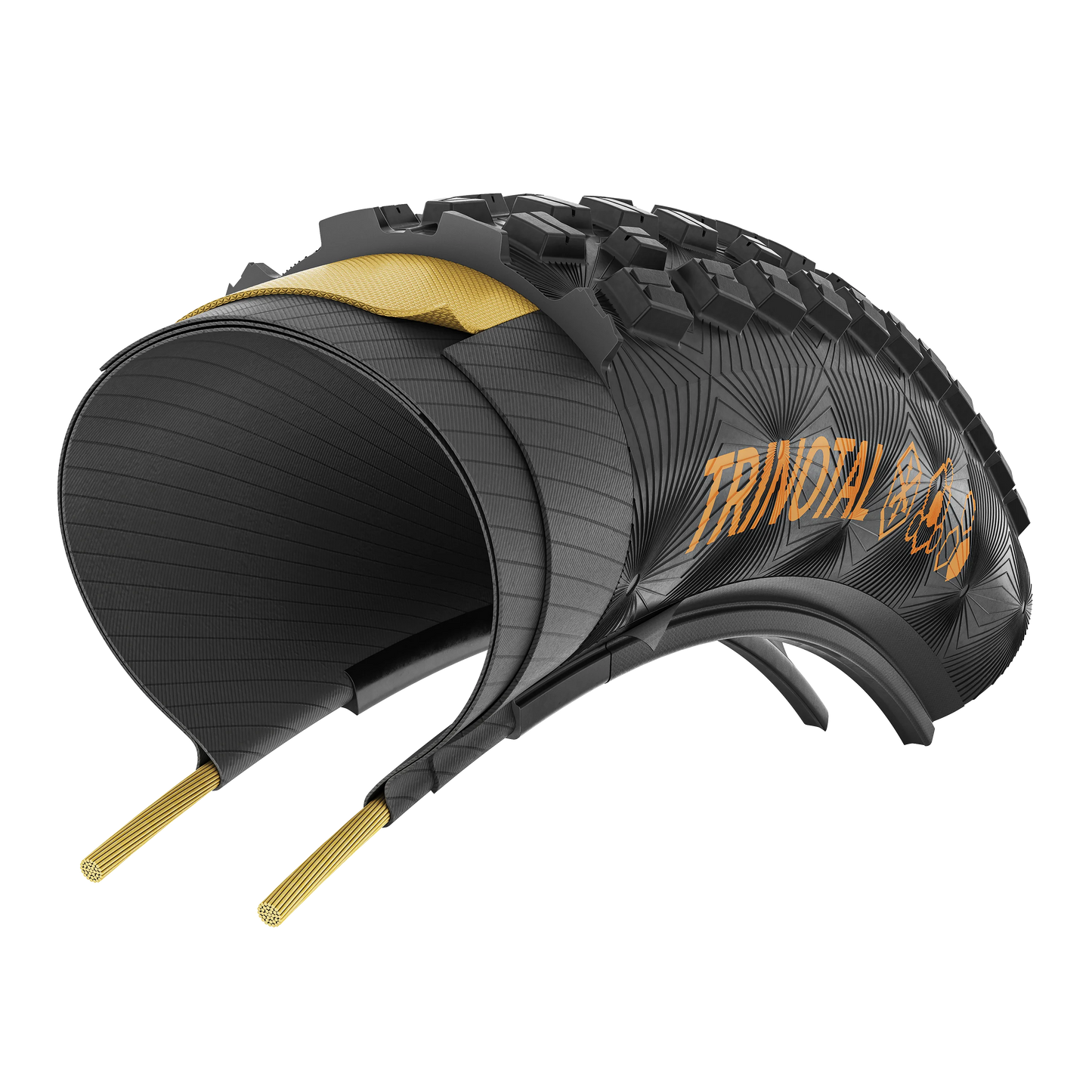 Pneu CONTINENTAL TRINOTAL Trail Grip 27.5x2.20 Tubeless Ready Souple Noir