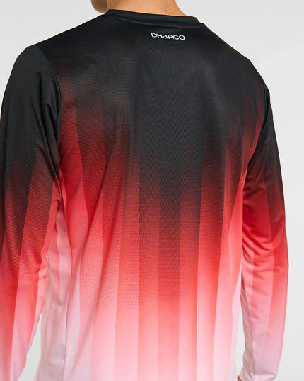 DHARCO RACE PRISM Trikot Langarm Rot