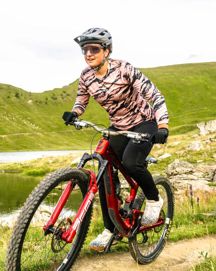 Maillot DHARCO GRAVITY AMBUSH Manches Longues Femme Rose/Noir