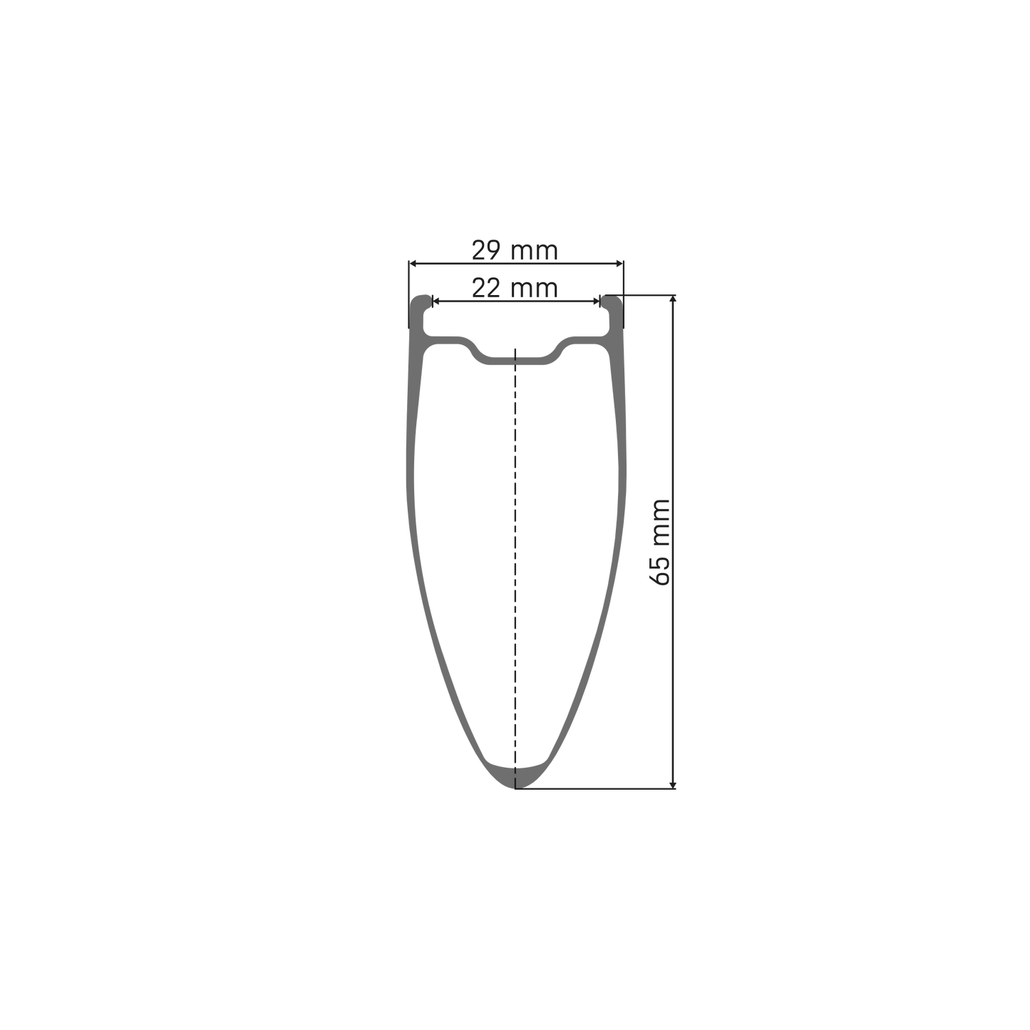 Roue Arrière DT SWISS ARC 1400 DICUT 65 Tubeless Ready (Center Lock)