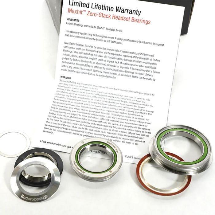 Jeu de direction Semi intégré ENDURO BEARINGS MAXHIT 1"1/8 - 1.5" ZS44/ZS56