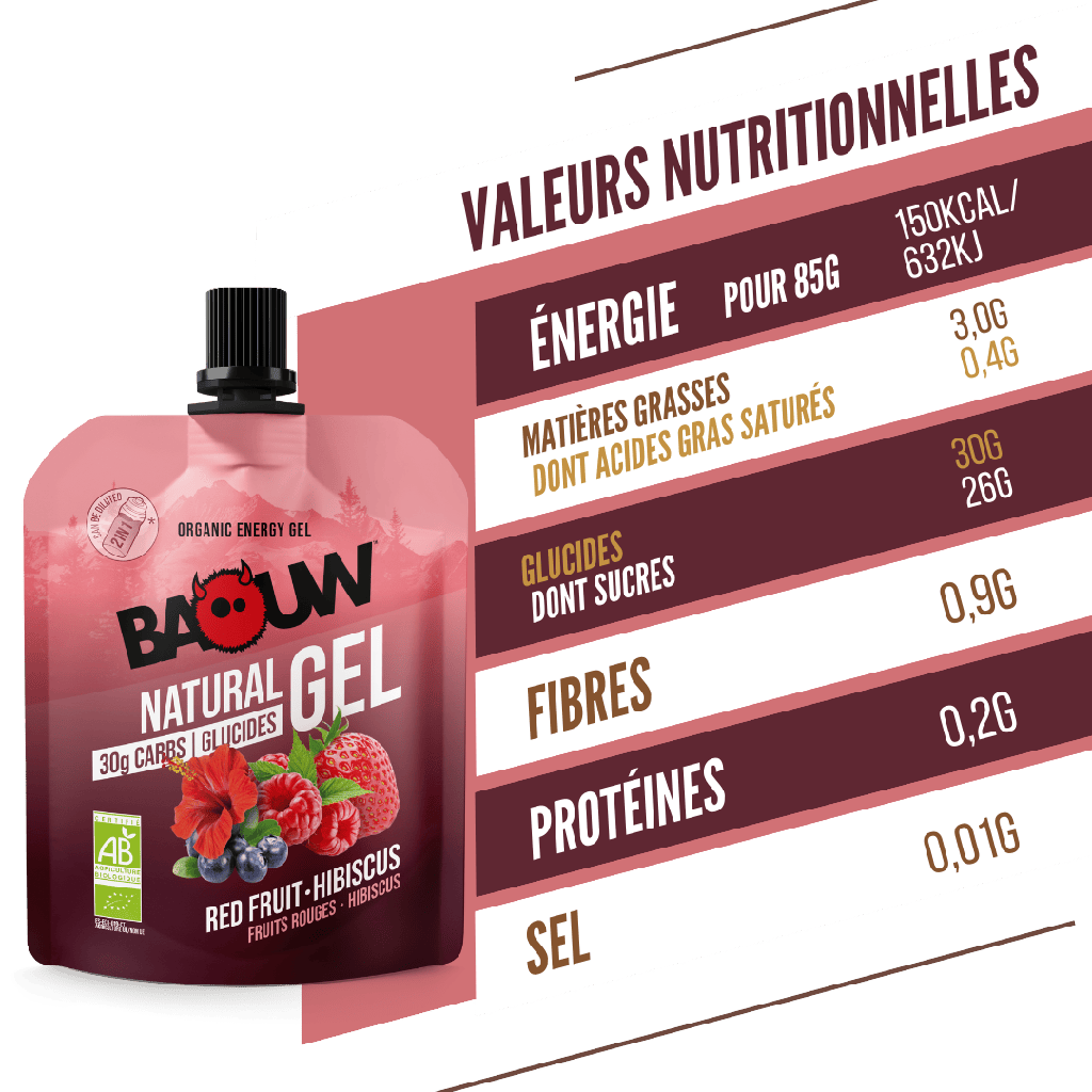 BAOUW BIO Energy Gel Rote Früchte-Hibiskus (85g)