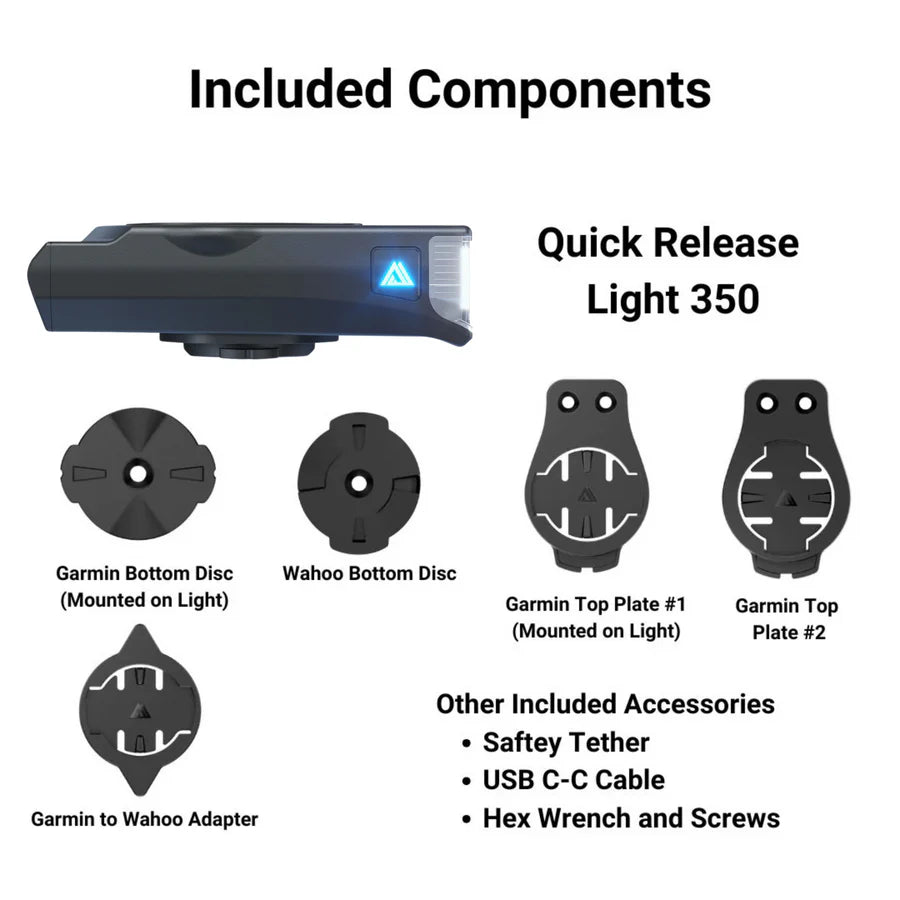Vorderes Licht KOM CYCLING QUICK RELEASE LIGHT 350