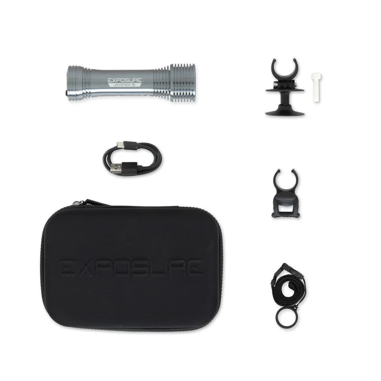 EXPOSURE LIGHTS JOYSTICK MK18 Frontbeleuchtung mit Helmhalterung