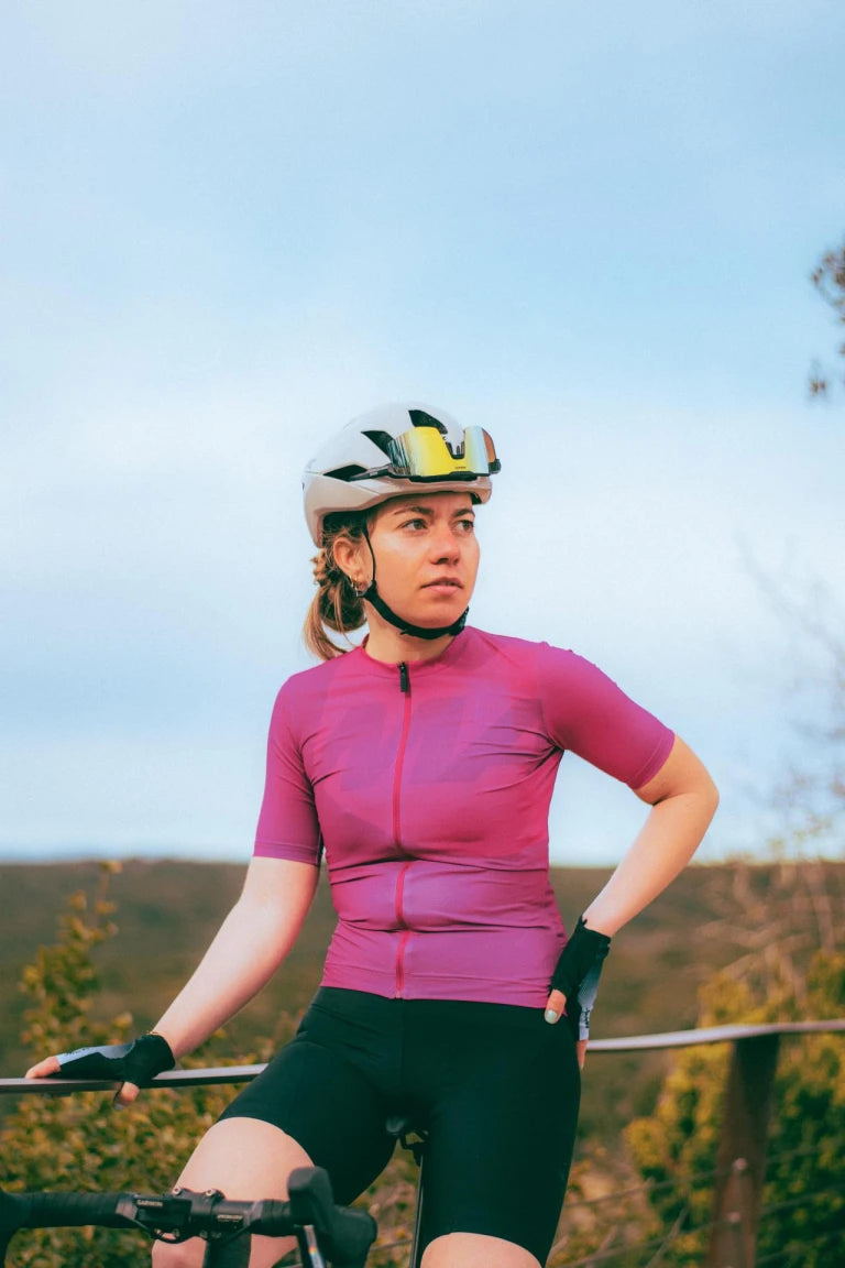 MAVIC ICON GRAPHIC Trikot Kurzarm Frau Fuschia