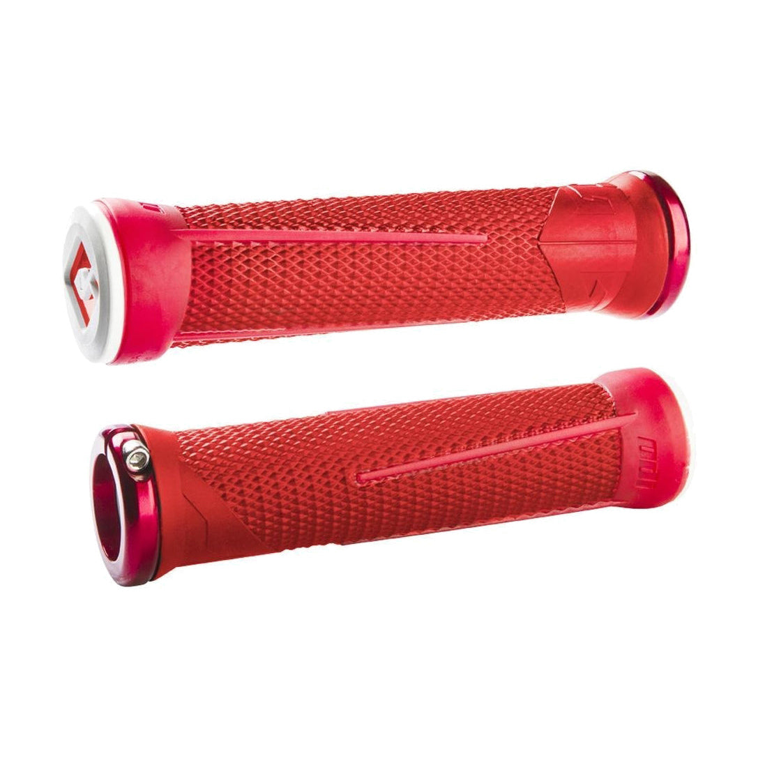 Grips ODI AARON GWIN Lock-On 135 mm Rot