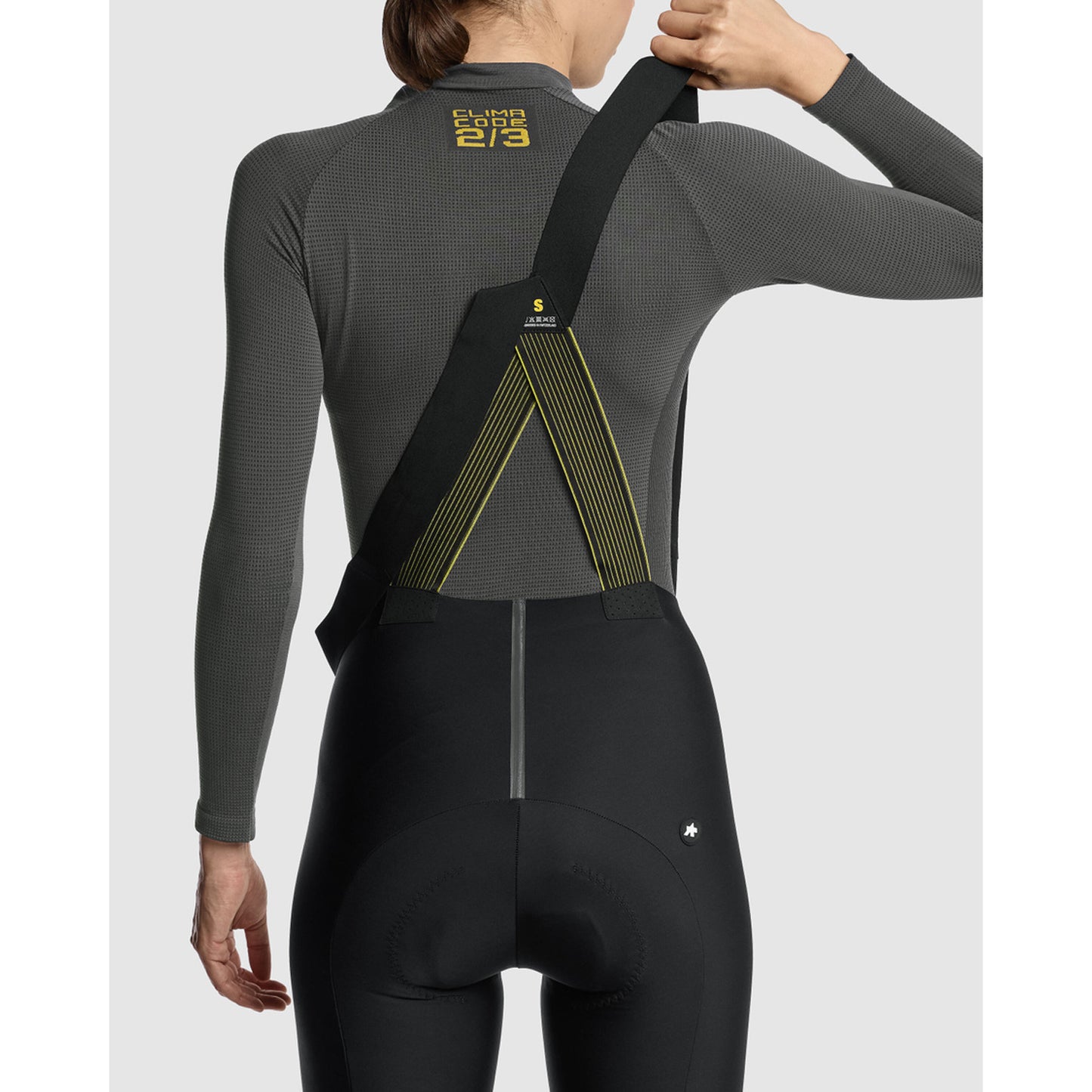 Unterwäsche ASSOS WOM P1 Longsleeve Frau Anthrazit Grey