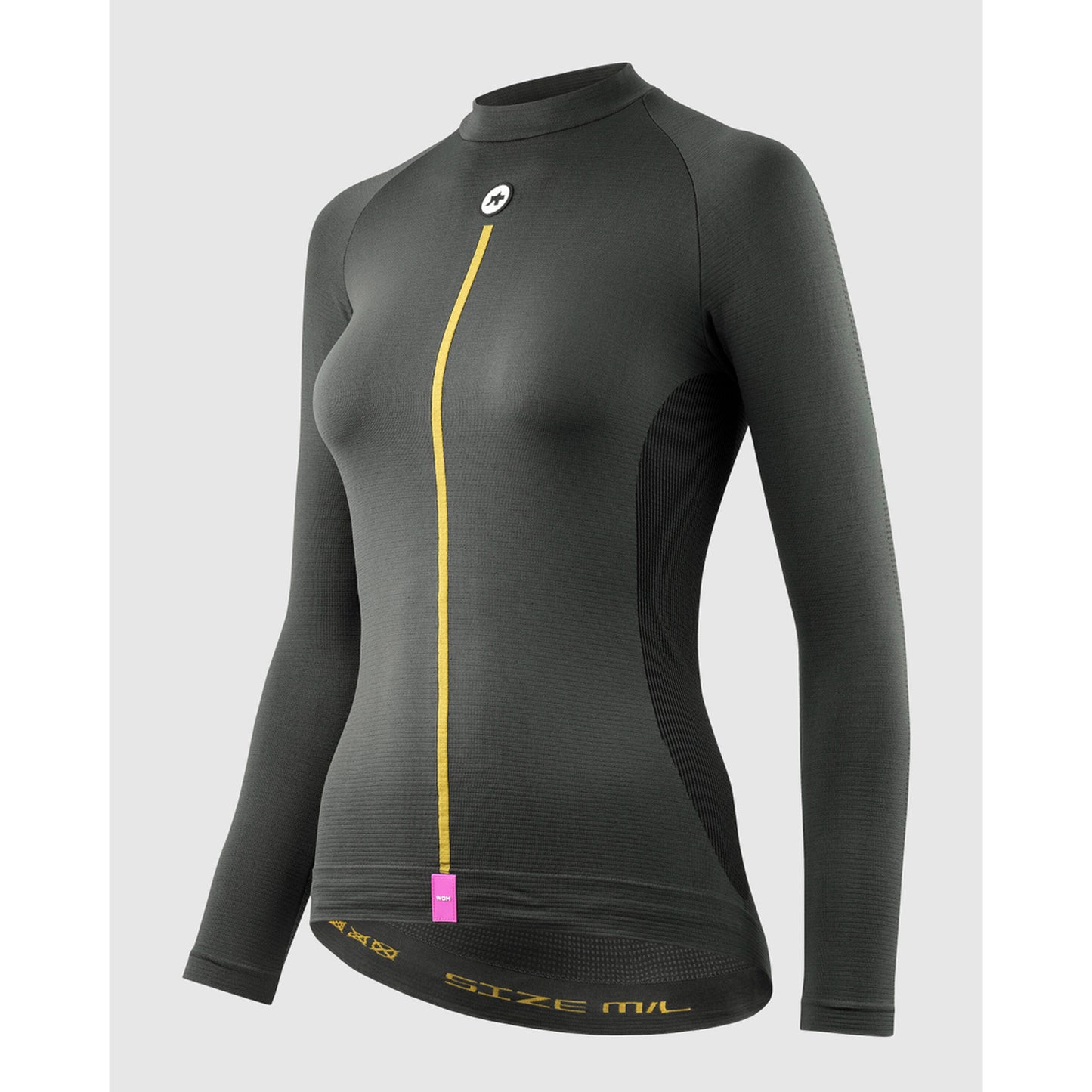 Unterwäsche ASSOS WOM P1 Longsleeve Frau Anthrazit Grey