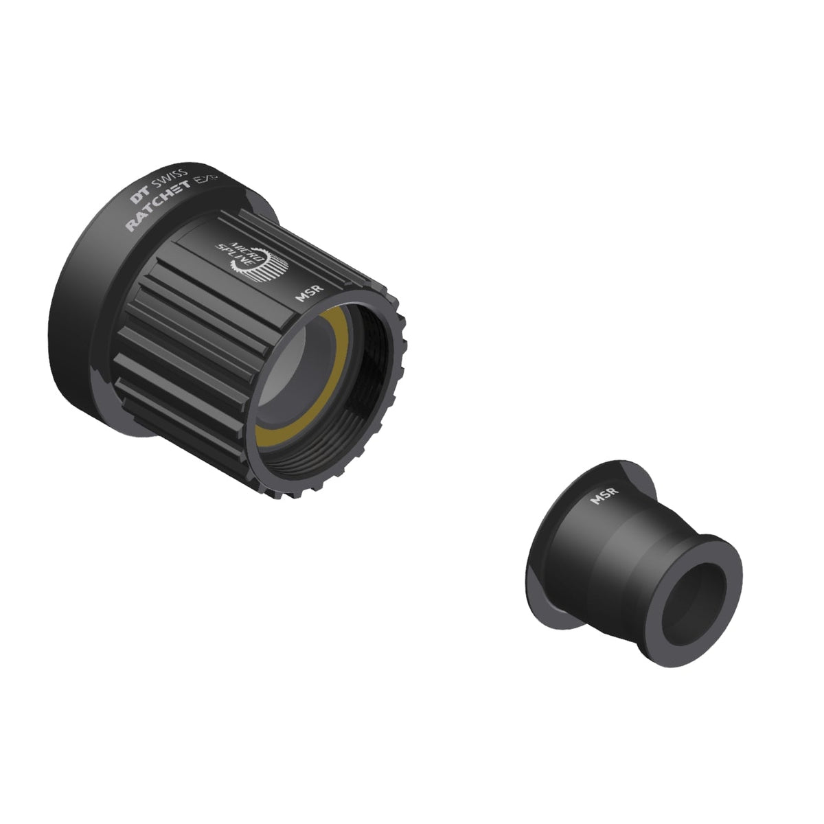 DT SWISS Ratchet EXP Freilaufkörper für Shimano Micro Spline, 12x142 mm, Aluminium Light, Keramik
