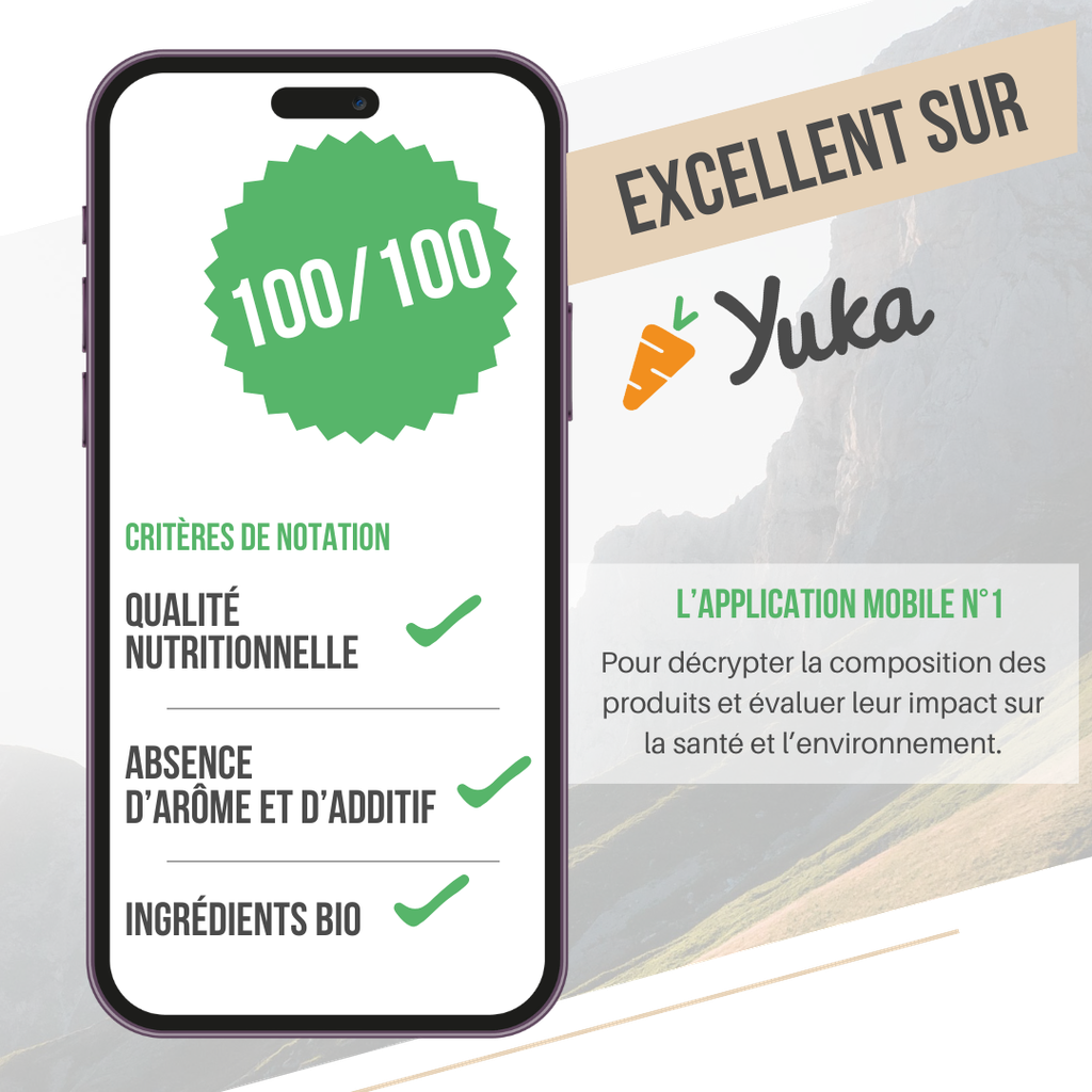 Purée Energétique BAOUW Bio Recette aux Fruits Poire/Pomme/Menthe (90g)