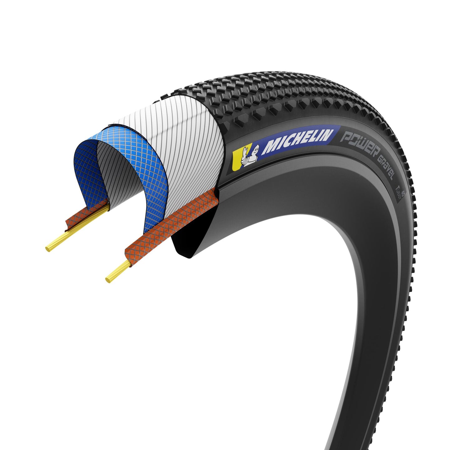 Pneu MICHELIN POWER GRAVEL Competition Line 700x40c Tubeless Ready Marron
