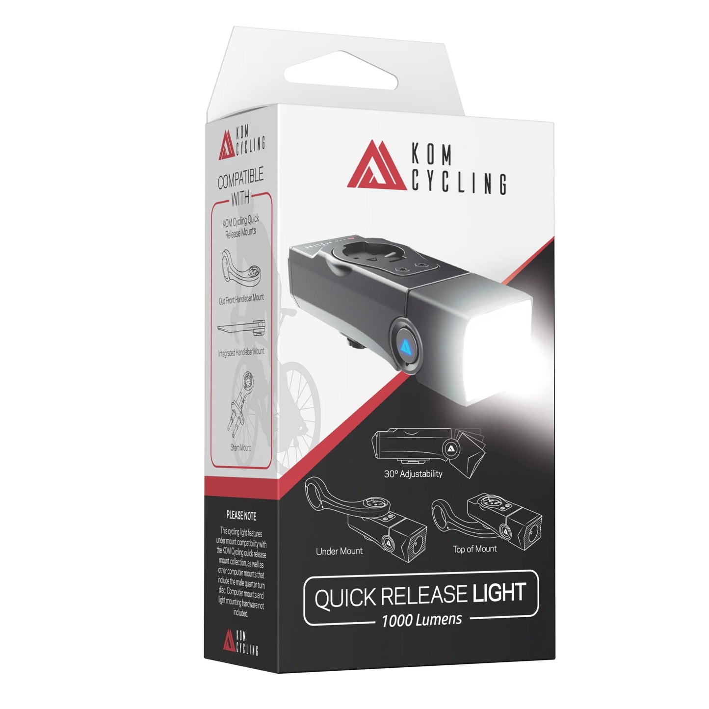 KOM CYCLING QUICK RELEASE LIGHT 1000 Frontbeleuchtung