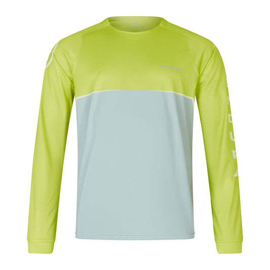 Maillot ENDURA CORE PRINTED Manches Longues Vert 2025
