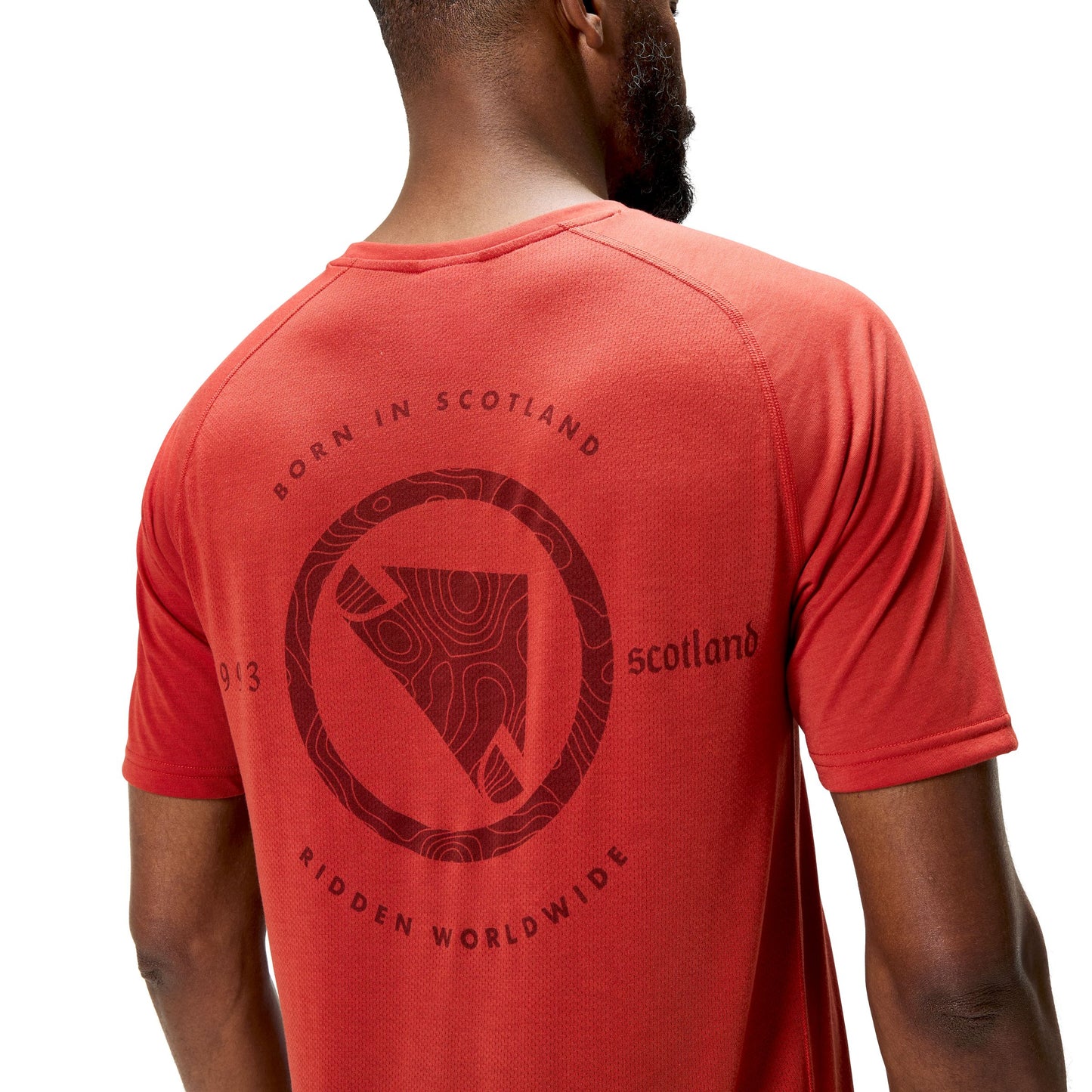 Maillot ENDURA LOOP Manches Courtes Rouge 2025
