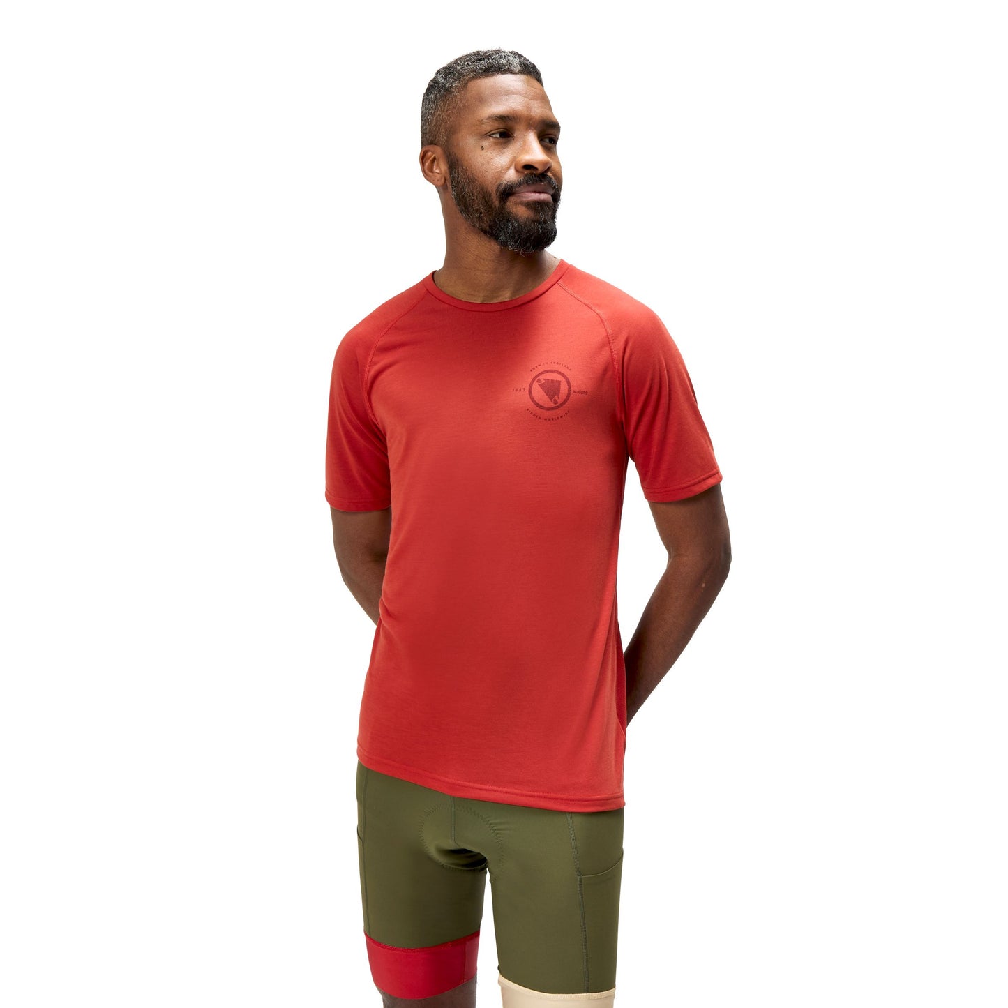 Maillot ENDURA LOOP Manches Courtes Rouge 2025