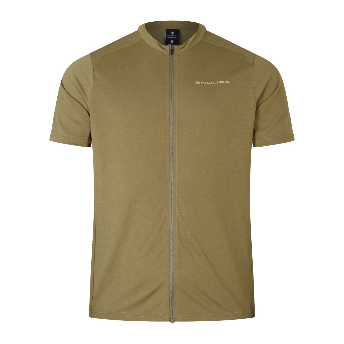Maillot ENDURA LOOP ZIPPED Manches Courtes Kaki 2025