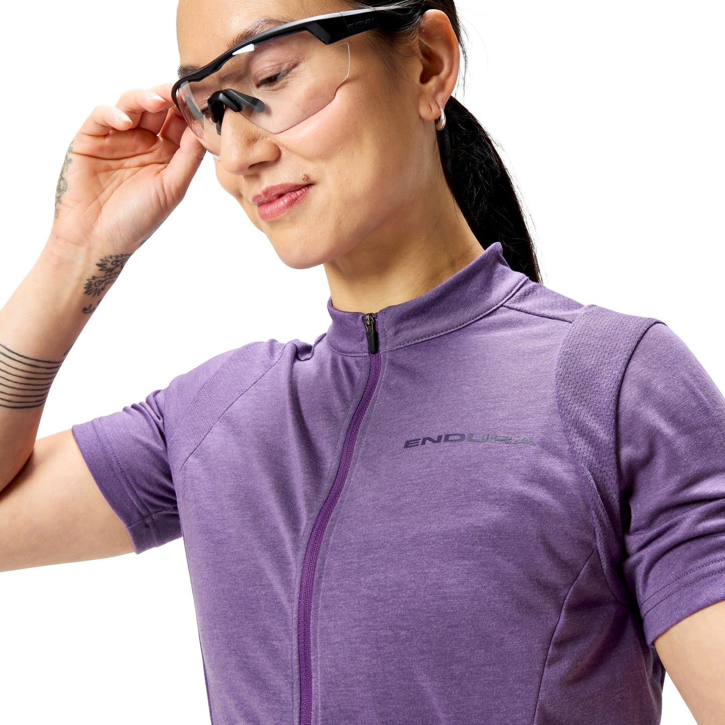 ENDURA LOOP Damen Trikot Kurzarm Violett 2025