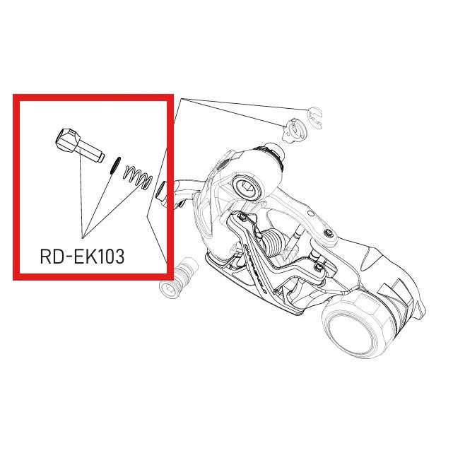 CAMPAGNOLO DERAILLEUR arrière arrière EKAR Feder- und Schraubensatz