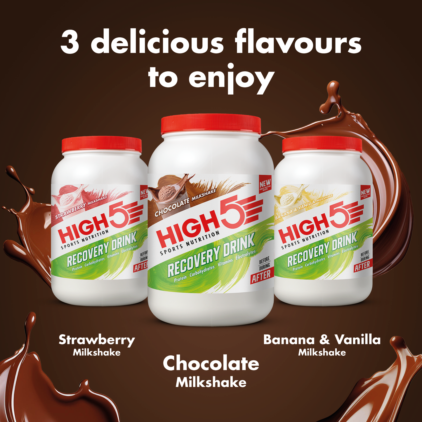 Erholungsgetränk HIGH5 RECOVERY DRINK (450g) Chocolate Milkshake