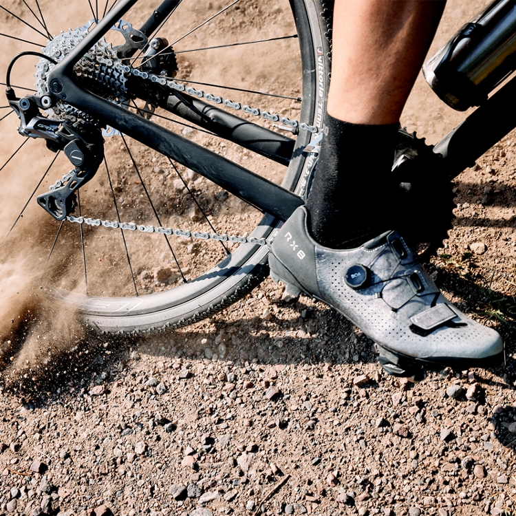 XC/Gravel MTB-Schuhe SHIMANO RX800 Grau
