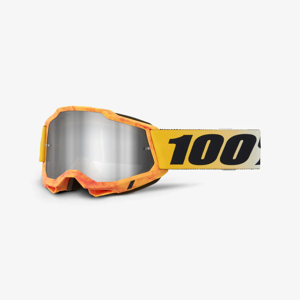 Maske 100% ACCURI 2 RAZZA Orange Mirror Screen