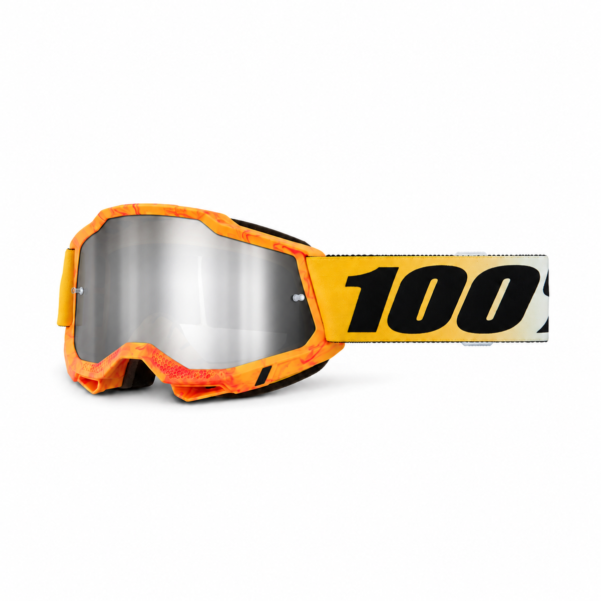 100% ACCURI 2 RAZZA Crossbrille in Orange mit verspiegeltem Glas