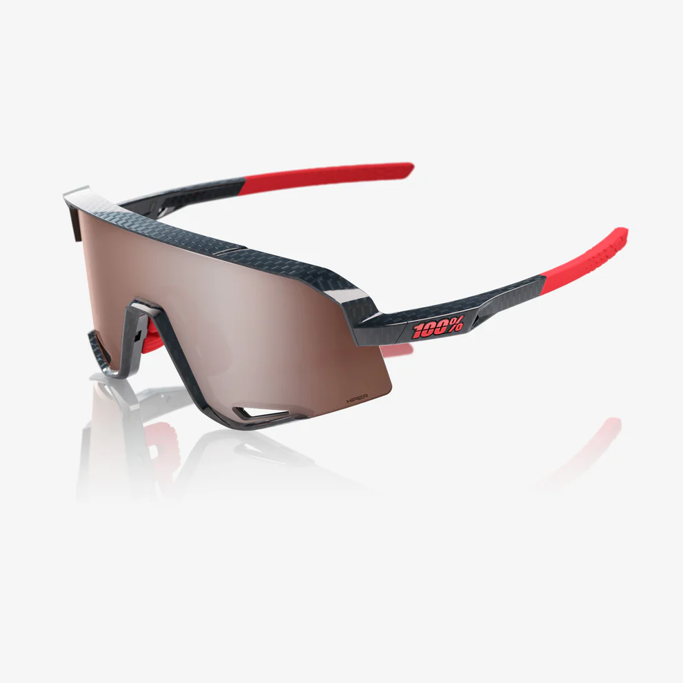 Brille 100% SLENDALE Schwarz Carbon Hiper Mirror Silber