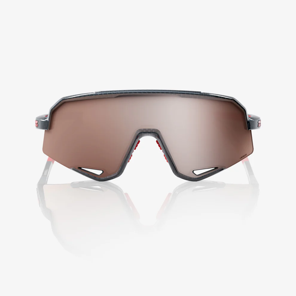 Brille 100% SLENDALE Schwarz Carbon Hiper Mirror Silber