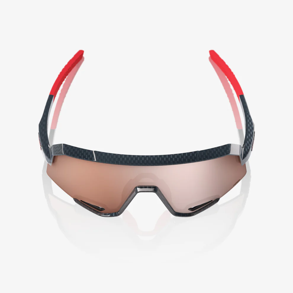 Brille 100% SLENDALE Schwarz Carbon Hiper Mirror Silber